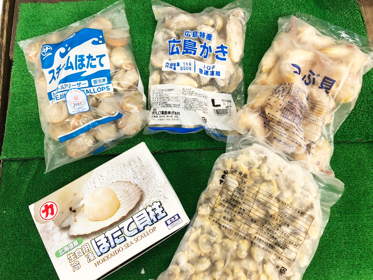 写真_ホタテ貝、貝柱、貝類